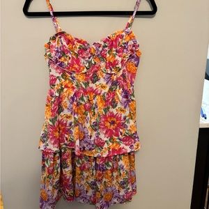 Fun flowy dress for the spring.
